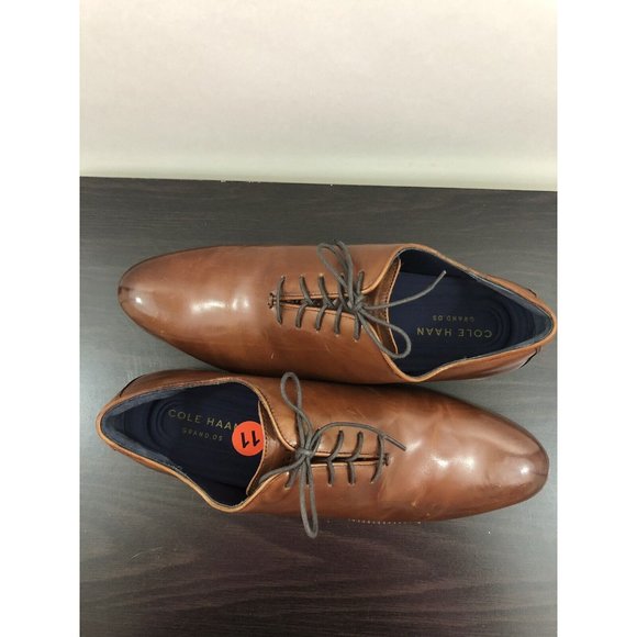 Cole Haan Mens Washington Grand Wholecut Oxford British Tan Leather Color Sze 11 main image 8